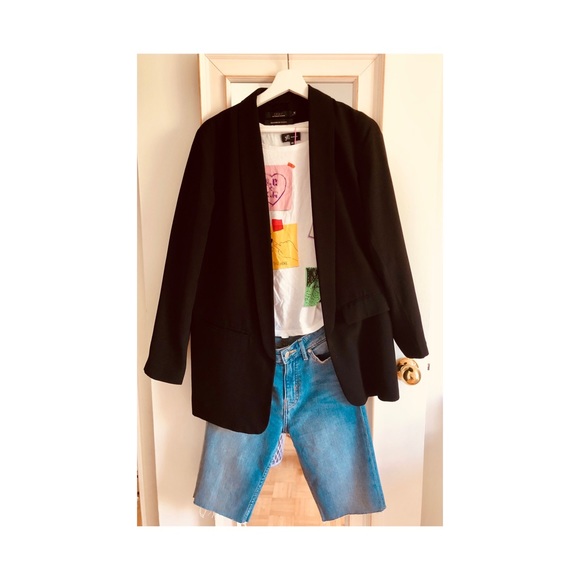 New light washed h&m high rise denim shorts - Picture 1 of 7